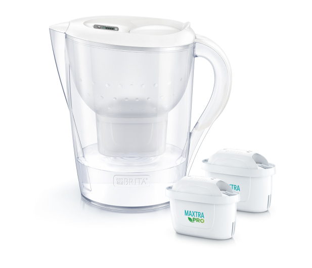 Brita Dzbanek Marella XL biała + 2 wkłady filtrujące MAXTRAPRO Pur - 1533414 - zdjęcie